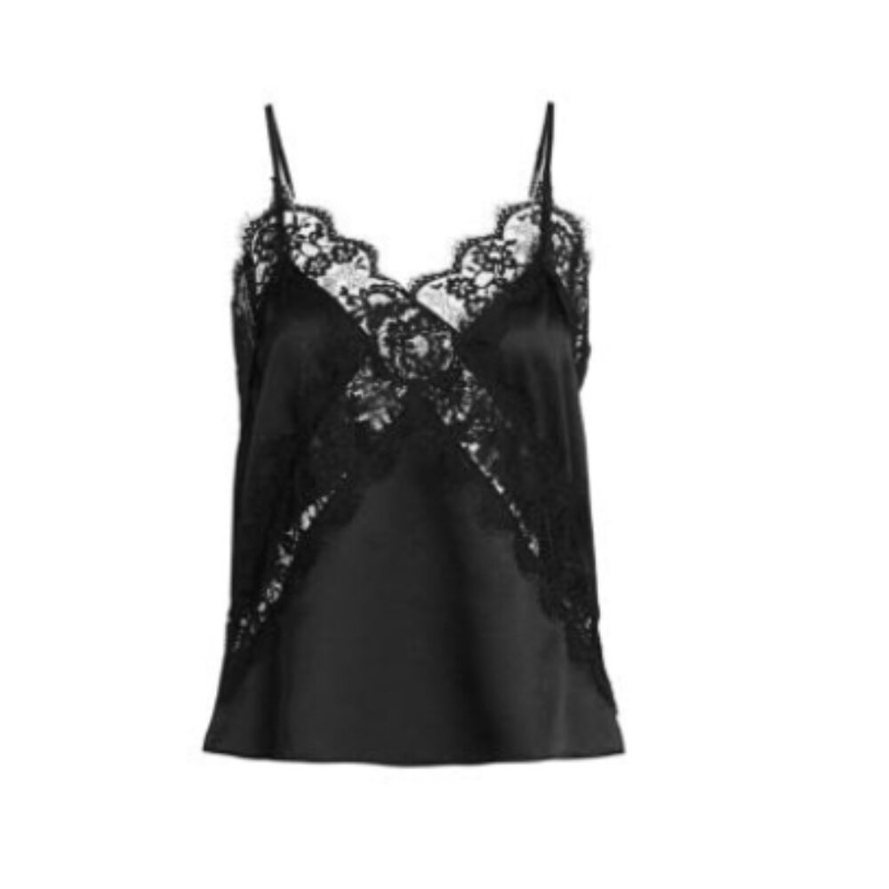 CAMI NYC black lace camisole size xs